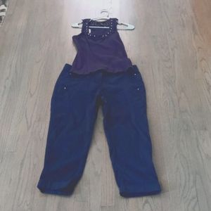 2 piece Cute Outfit.Black House White Market craps and ink tank